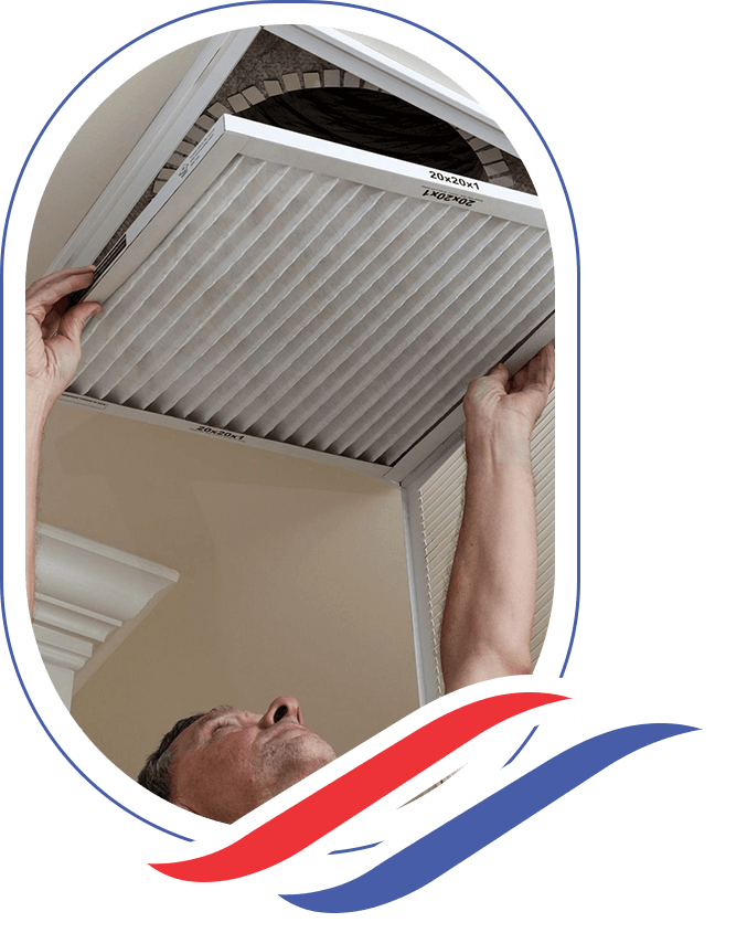 Man installing the Ventilation